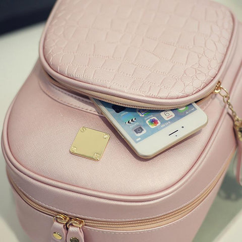 Fashion PU Pattern Leather Backpack