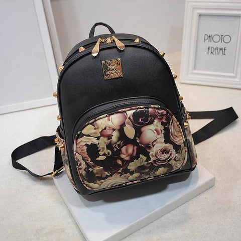 Floral Print Design Backpack