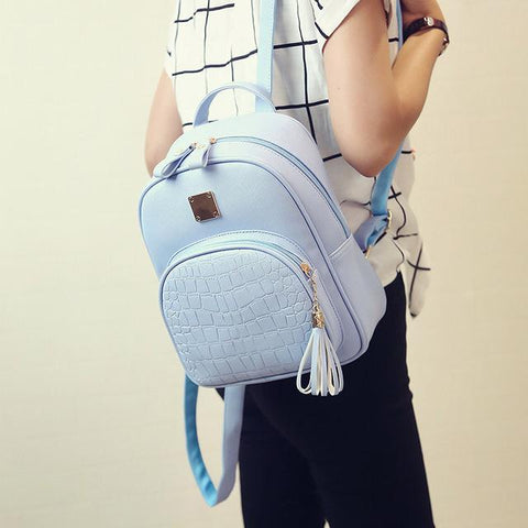 Fashion PU Pattern Leather Backpack