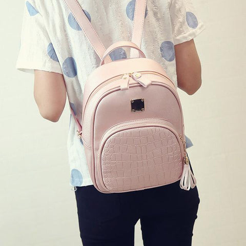 Fashion PU Pattern Leather Backpack